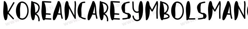 KoreancaresymbolsMango Reg字体转换